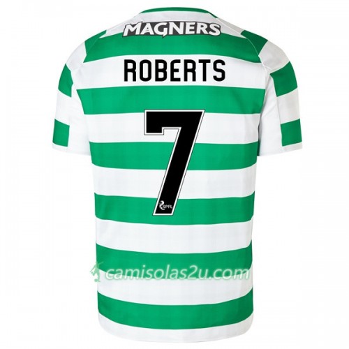 Camisolas de Futebol Celtic Roberts 7 Equipamento Principal 2018/19 Manga Curta Camisolas de Futebol Celtic Roberts 7 Equipamento Principal 2018/19 Manga Curta